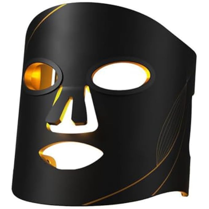 STRBOXONG LED LIGHT THERAPY MASK, CORDLESS LIGHT THERAPY LED FACE MASK, 4 LIGHT SOURCES, 3-SPEED INTENSITY ADJUSTMENT, 180 LAMP BEADS, SOFT SILICONE MATERIAL, FOR REPAIR/ACNE CONTROL/BRIGHTEN SKIN - Image 1